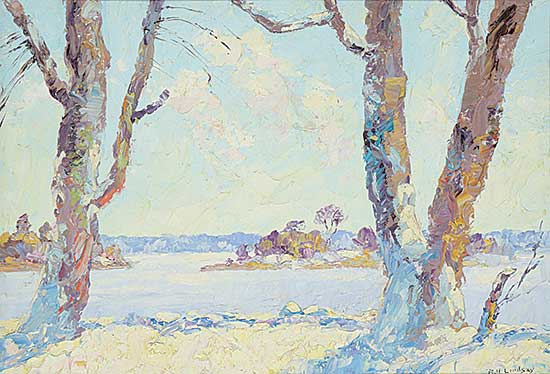 #1188 ~ Lindsay - Untitled - Winter by the Lake
