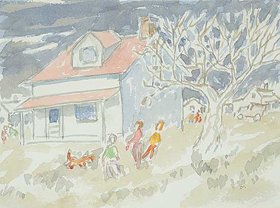 #1222 ~ Mitchell - Untitled - Playing in the Backyard
