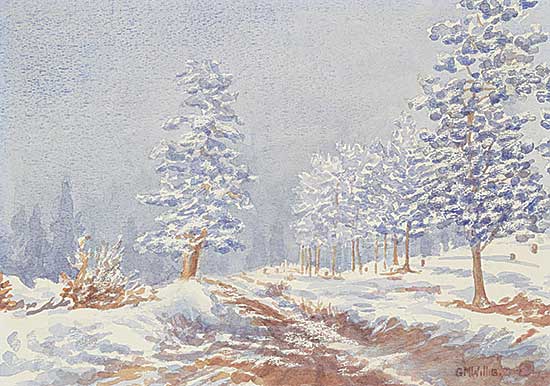 #1365 ~ Willis - Untitled - Snowy Lane