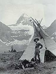 #1130 ~ Harmon - Helen Breese Walcott at Mount Assiniboine, 1925