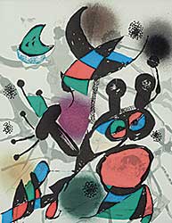 #1220 ~ Miro - Untitled - From Joan Miro Lithographes III