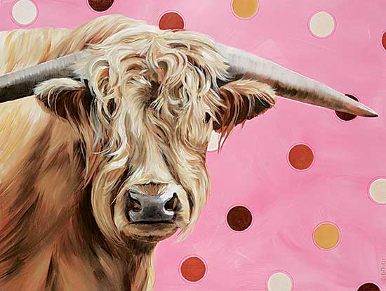 #50 ~ Ouellet - Bull on Pink