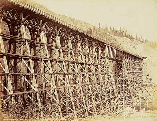 #115 ~ Notman - Mountain Creek Bridge, Containing 1,500,000 Feet Timber Along the Canadian Pacific Railway