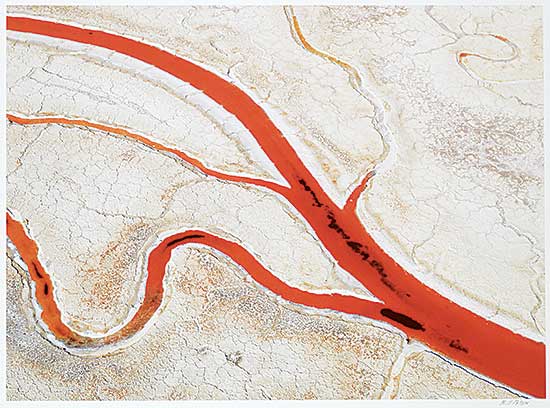 #117 ~ Peters - Red Salt Channel - South San Francisco Bay [from When Water Dreams series]  #1/12