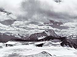 #91 ~ Harmon - Mount Bryce and the Columbia Icefield from Mount Castleguard, Columbia Icefield Expedition, circa 1924