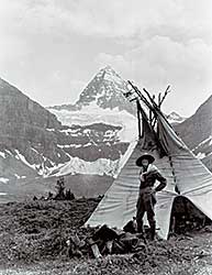 #92 ~ Harmon - Helen Breese Walcott at Mount Assiniboine, circa 1925