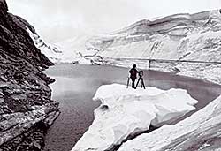 #99 ~ Harmon - Byron Harmon at a Glacial Lake in the Selkirks