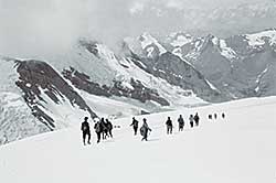 #104 ~ Harmon - On Yoho Glacier, Mount Bident, Alpine Club of Canada Camp at Consolation Valley, 1910