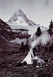 #105 ~ Harmon - Mount Assiniboine [with Tent]