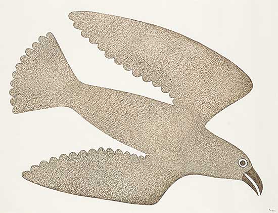 #1027 ~ Ashevak - Untitled - Flying Bird