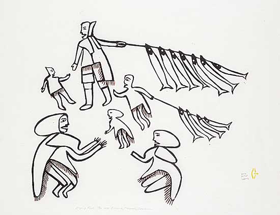 #1092 ~ Oonark - Drying Fish  #23/50