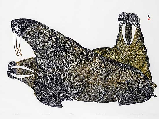 #1118 ~ Pootoogook - Walrus  #160/200
