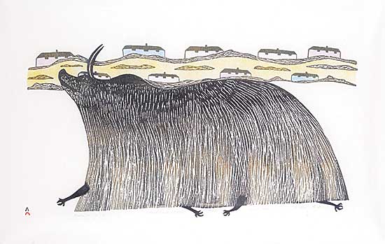 #1128 ~ Pudlat - Muskox on Sea Ice  #26/50