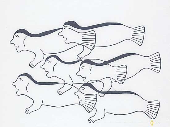 #1204 ~ Tiktaalaaq - Half Fish, Half Human  #17/45