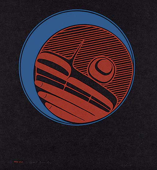 #1221 ~ Davidson - Moon [Red and Green on Black]  #209/274