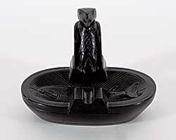 #1237 ~ Moody - Untitled - Raven and Fish Tray