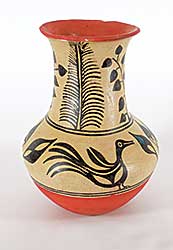 #1295 ~ School - Untitled - Leaf Print Vase
