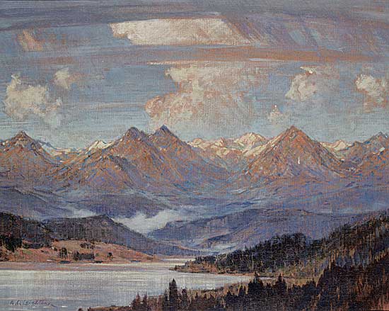 #87 ~ Leighton - Untitled - Morning in the Rockies