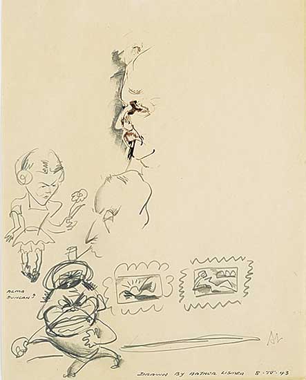 #90 ~ Lismer - Untitled - Alma Duncan and Friends