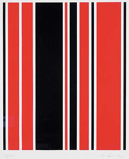 #239 ~ Molinari - Untitled - Vertical Red and Black  #18/24