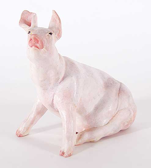 #466 ~ Hughes - Untitled - Pink Pig