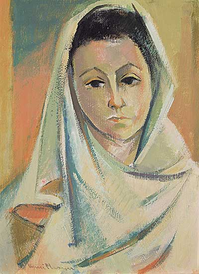 #495 ~ Masson - Untitled - Portrait of a Woman