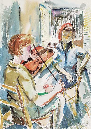 #496 ~ Masson - Violinist