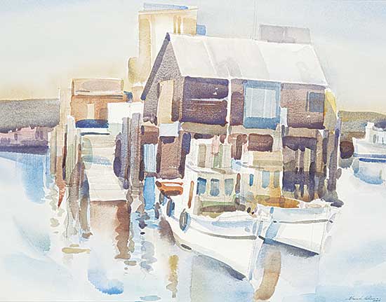 #515 ~ Palmer - Untitled - Boats at the Dock