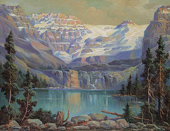 #527 ~ Roth - Lake Louise, Alberta [Rocky Shore]
