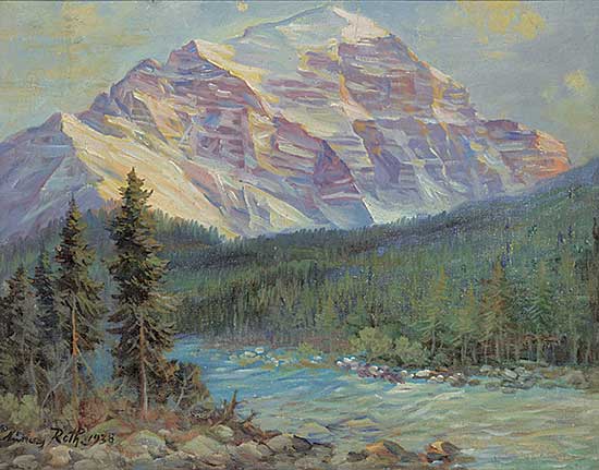 #529 ~ Roth - Bow River Flowing Through Lake Louise