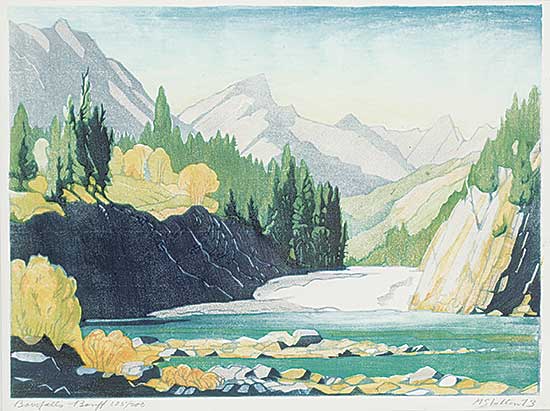 #541 ~ Shelton - Bow Falls Banff  #105/200