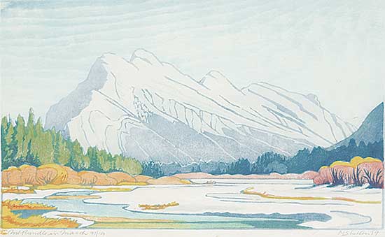 #543 ~ Shelton - Mt. Rundle in March  #97/100