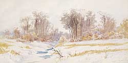 #494 ~ Martin - Winter Landscape with Thawing Creek