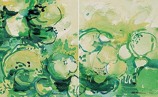#2036 ~ Adaskin - Untitled - Green Vegetables