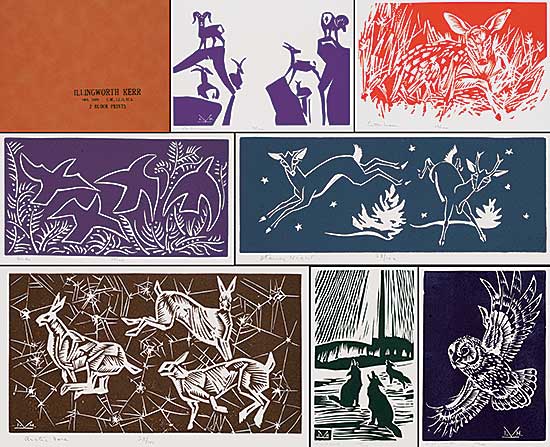 #2188 ~ Kerr - Illingworth Kerr Block Prints Portfolio  #25/100