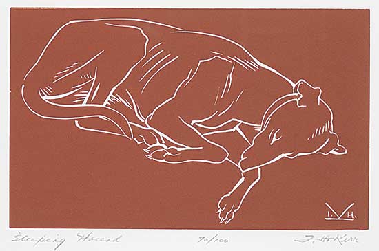 #2195 ~ Kerr - Sleeping Hound  #70/100