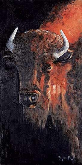 #2216 ~ Leydecker - Bison Encounter