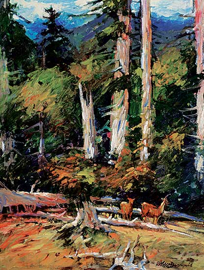 #2243 ~ McDiarmid - Deer Feeding, Morsbey Isl.