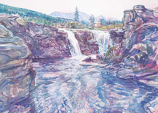 #2308 ~ Rigaux - Lundbreck Falls