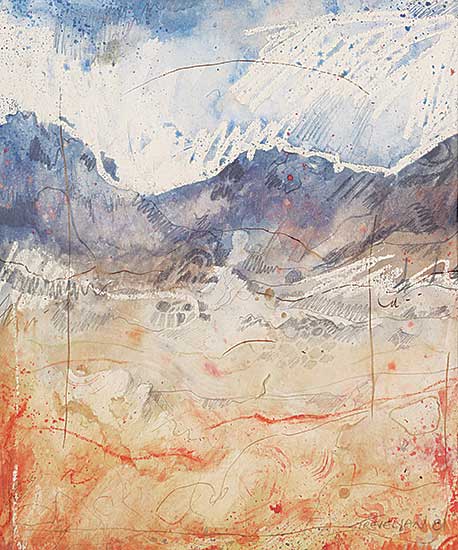 #2384 ~ Trevelyan - Untitled - Lined Landscape