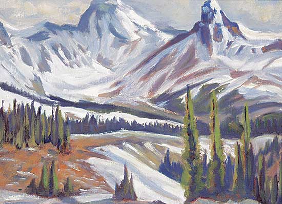 #2389 ~ Turner - Mountains - Jasper Park