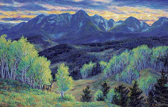 #2394 ~ Van Beek - Late Summer, Mule Deer