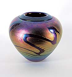 #2034 ~ Norton - Gestural Iridescent Vessel