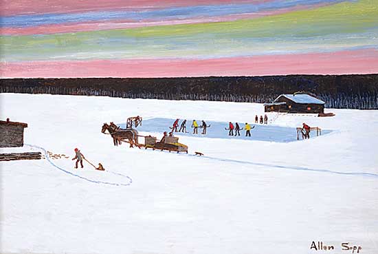 #129 ~ Sapp - Untitled - Hockey at Dusk