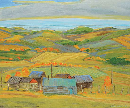 #134 ~ Snow - Old Buildings, Priddis