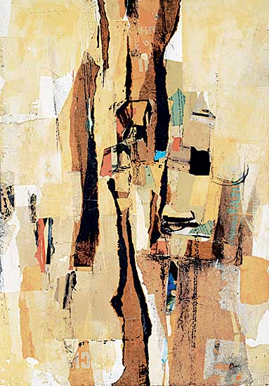 #202 ~ Brooks - Collage in White