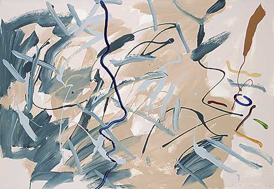 #253 ~ Reichert - Untitled - Pink and Blue Abstract