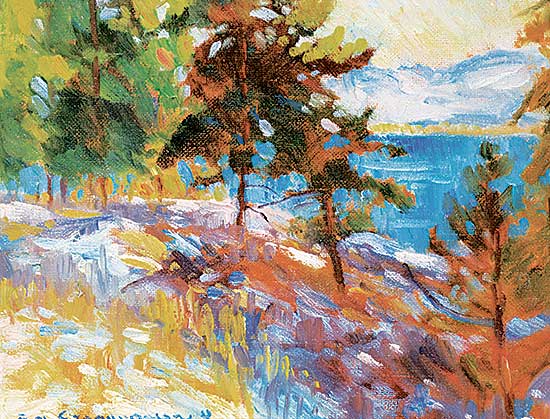 #422 ~ de Grandmaison - Late Sun and Pine