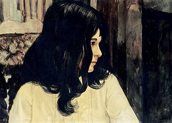 #431 ~ Flodberg - Untitled - Profile of a Woman