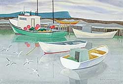 #92 ~ McCarthy - Small Boats at Ferryland